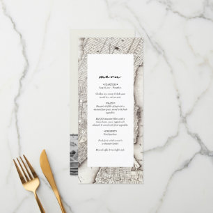 Menu Casamento NYC de Destino de Nova Iorque
