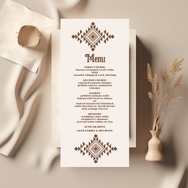Menu Casamento Ocidental no Ranch do Sudoeste (Criador carregado)