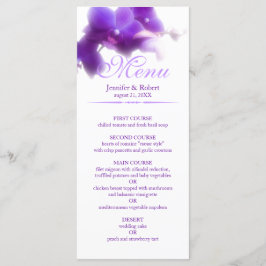 Menu Casamento Orquídeo Roxo