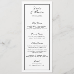 Menu Casamento Pearl Shimmer