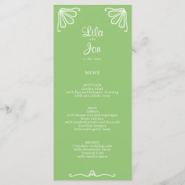 Menu Casamento Personalizado Tuberose