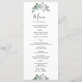 Menu Casamento por Aquarela de inverno