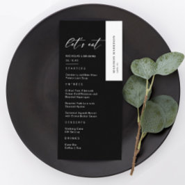 Menu Casamento Preto Clássico