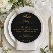 Casamento Preto Dourado Simples Roda de Caligrafia