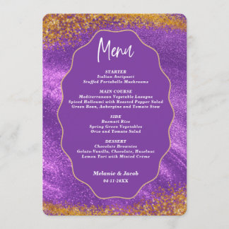 Menu Casamento Purple Goldl
