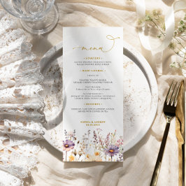 Menu Casamento Purple Wildflower