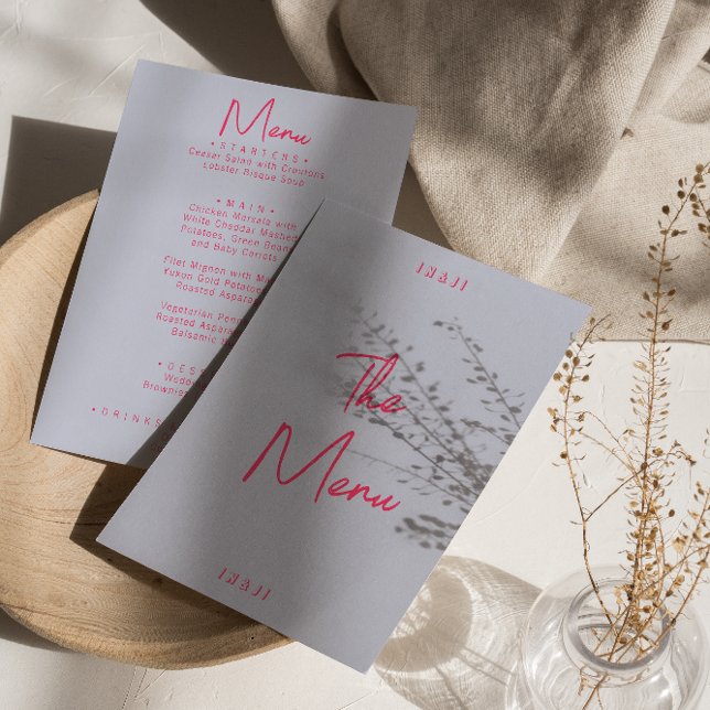 Menu Casamento Retroativo Colorido e Colorido Moderno (Criador carregado)