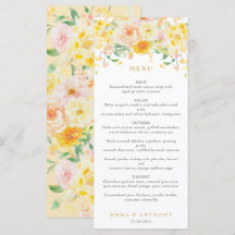 Casamento Romântico Amarelo-Amarelo-Floral-Aquarel