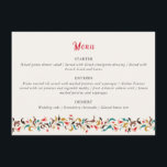 Menu Casamento Romântico Elegante Floral Wreath Moderno<br><div class="desc">Um belo convite para comemorar ocasiões especiais e festivais vem com o digital e o convite eletrônico, de acordo com o seu pedido. Gostaríamos de replicar nossas designs para fazer vários produtos como placas rsvp, envelopes de etiquetas e muito mais. A personalização está disponível para pronta para impressão, mediante solicitação,...</div>