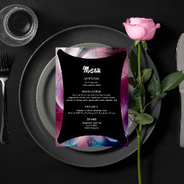 Menu Casamento Rosa Cor de Água Válida