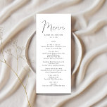 Menu Casamento Russo da Caligrafia Simples<br><div class="desc">Menu de Casamento Russo da Caligrafia Simples</div>