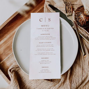 Menu Casamento Russo da Caligrafia Simples