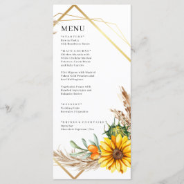 Menu Casamento Russo de Girassol-Cria