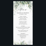Menu Casamento Russo de Goma Botânica Eucalyptus Greene<br><div class="desc">O menu de casamento botânico elegante e moderno / primavera do meio-verão apresenta um buquê de folhas verdes e limpas de cor aquosa / folhas botânicas / eucalipto e poeira de ouro . Por favor, encontre mais designs e variações na minha loja de "blisswedingpaperie". E fique à vontade para me...</div>