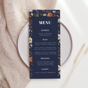 Menu Casamento Rustic Boho Marinho Rust Country
