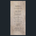 Menu Casamento Rustic Country Wood<br><div class="desc">Casamento Rustic Country Wood</div>