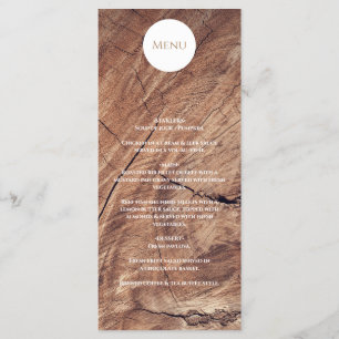 Menu Casamento Rustic Wood