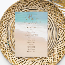 Menu Casamento Sandy Beach Seaside/Oceanside