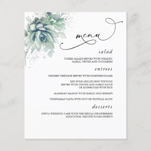 Menu Casamento Silver Greenery