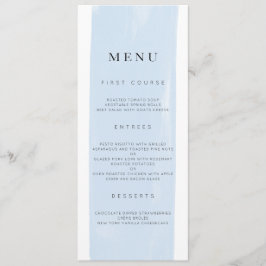 Menu Casamento Simples de Cores d'Água