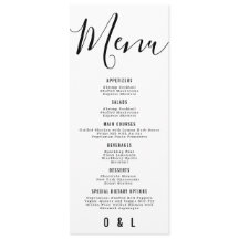 Casamento Simples de Monograma Branco e Preto