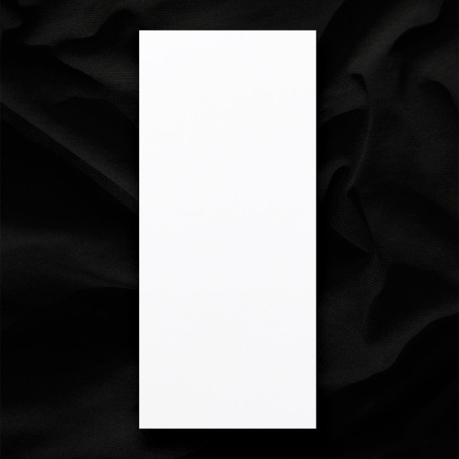 Menu Casamento simples de Vazio de 4" x 9" (Plain white 4" x 9" blank wedding menu)