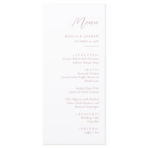 Casamento Simples Mínimo Pink e Branco Dusty