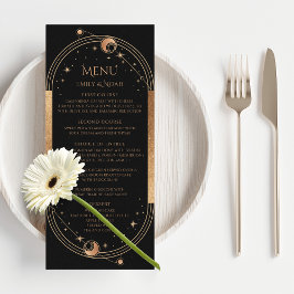Menu Casamento Sol Lua Estrelas Ouro Preto