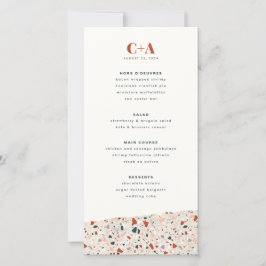 Menu Casamento Terrazzo Slab