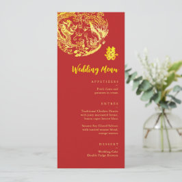 Menu Casamento tradicional do Dragão Chinês - Fênix