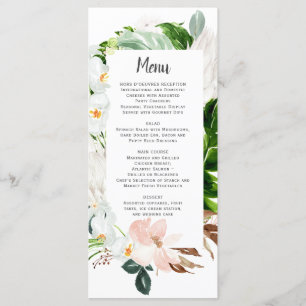 Menu Casamento Tropical de Lush Paradise