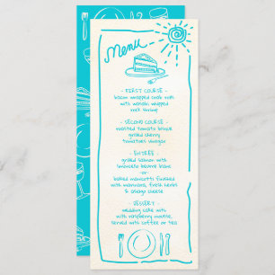 Menu Casamento Tropical Funky Wedding