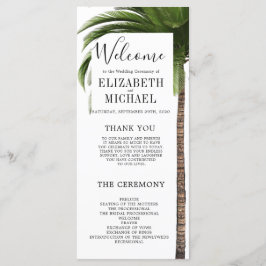 Menu Casamento Tropical Palm da Ordem de Serviço