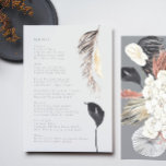 Menu Casamento Tropical Selvagem Tropical de Pampas de<br><div class="desc">Cinza íntima,  romântica,  macia,  palha,  pampas flóricas,  o Menu da Selva Tropical. Isso fará parte da suíte. #pampasgrama #junglecasamento #jungleconvite #coralcasamento #casamento #casamentodingmenu #desertcasamento #lasvegascasamento #terracottacasamento #casamento #pampasweddingmenu #pampas #terracotta #coral #casamento #naturalcasamento #dadodpampas #wabisabicasamento #naturecasamento</div>
