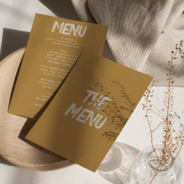 Menu Casamento Único Moderno Funky Negrito Colorido Ret