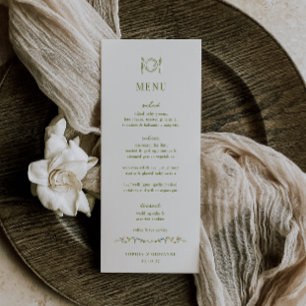 Menu Casamento Verde de VERONA Moss