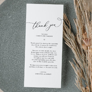 Menu Casamento Verde Rustic Sage Obrigado Carta