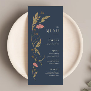 Menu Casamento Vintage Art Nouveau