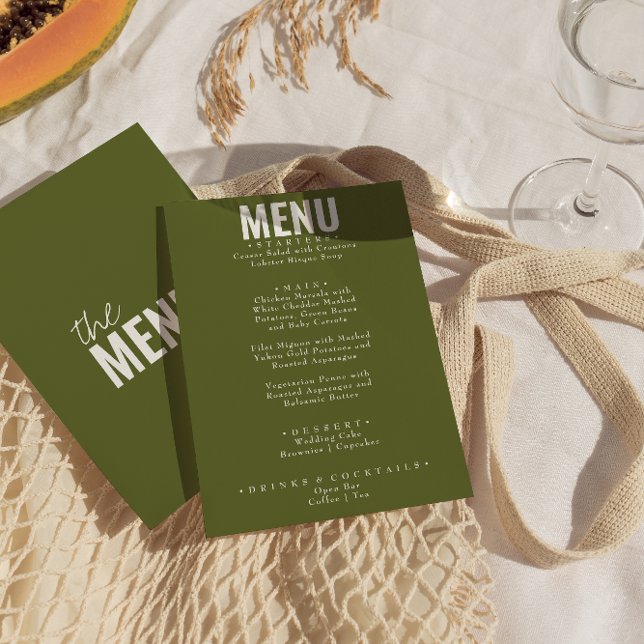 Menu Casamento Whimsical Com Cerveja Verde (Criador carregado)