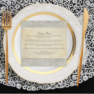 Menu Casamentos franceses do laço da regência do
