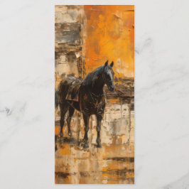 Menu Cavalo Boo-Majestoso em Abstrato Sunset