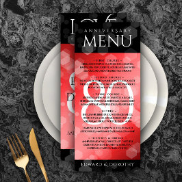 Menu Celebração do Aniversário de Casamento da 80 Ruby 