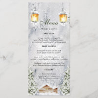 Cena de Casamento Rústica de Cabana de Inverno
