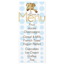 Chá de fraldas Elefante Dourado Azul