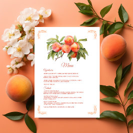 Menu Chá de fraldas Peach Fuzz