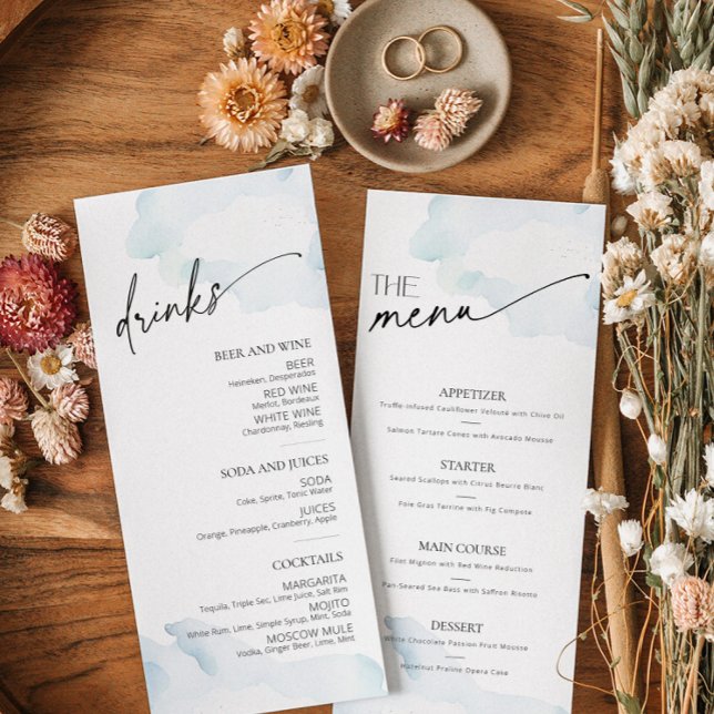 Menu Chá de panela Nine Blue Sky (Criador carregado)