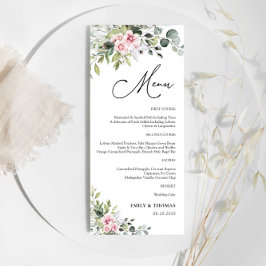 Menu Chá de panela Verde Cor-de-rosa