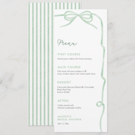 Menu Chá de panela Verde do Sage da Aquarela