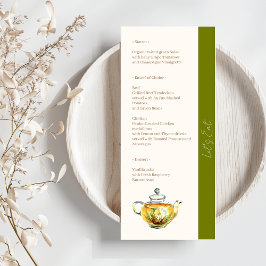 Menu CHARMY Chamomile Bridal Tea Party
