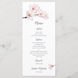 Menu Cherry Blossom - Prêmio Sakura Japonês